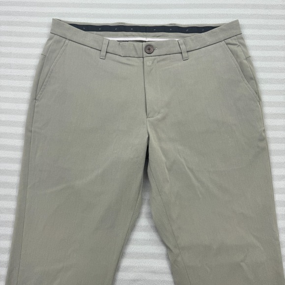 Ministry of Supply Pants Mens 34 x 31 Gray Flat Front Slim Fit Kinetic Chino - Picture 2 of 6